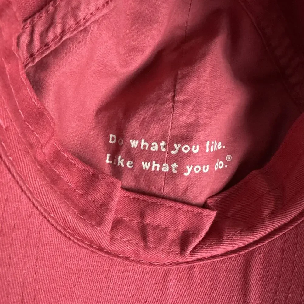 Life Is Good Adult Red Hat Baseball Cap Adjustable OS Embroidered Logo Stars